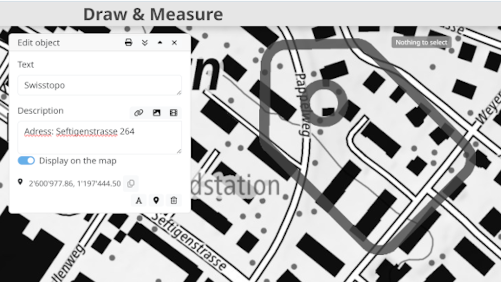 Show descriptions in a drawing