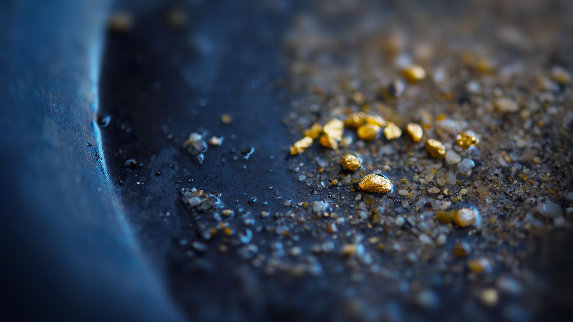 Gold - Suche im Fluss