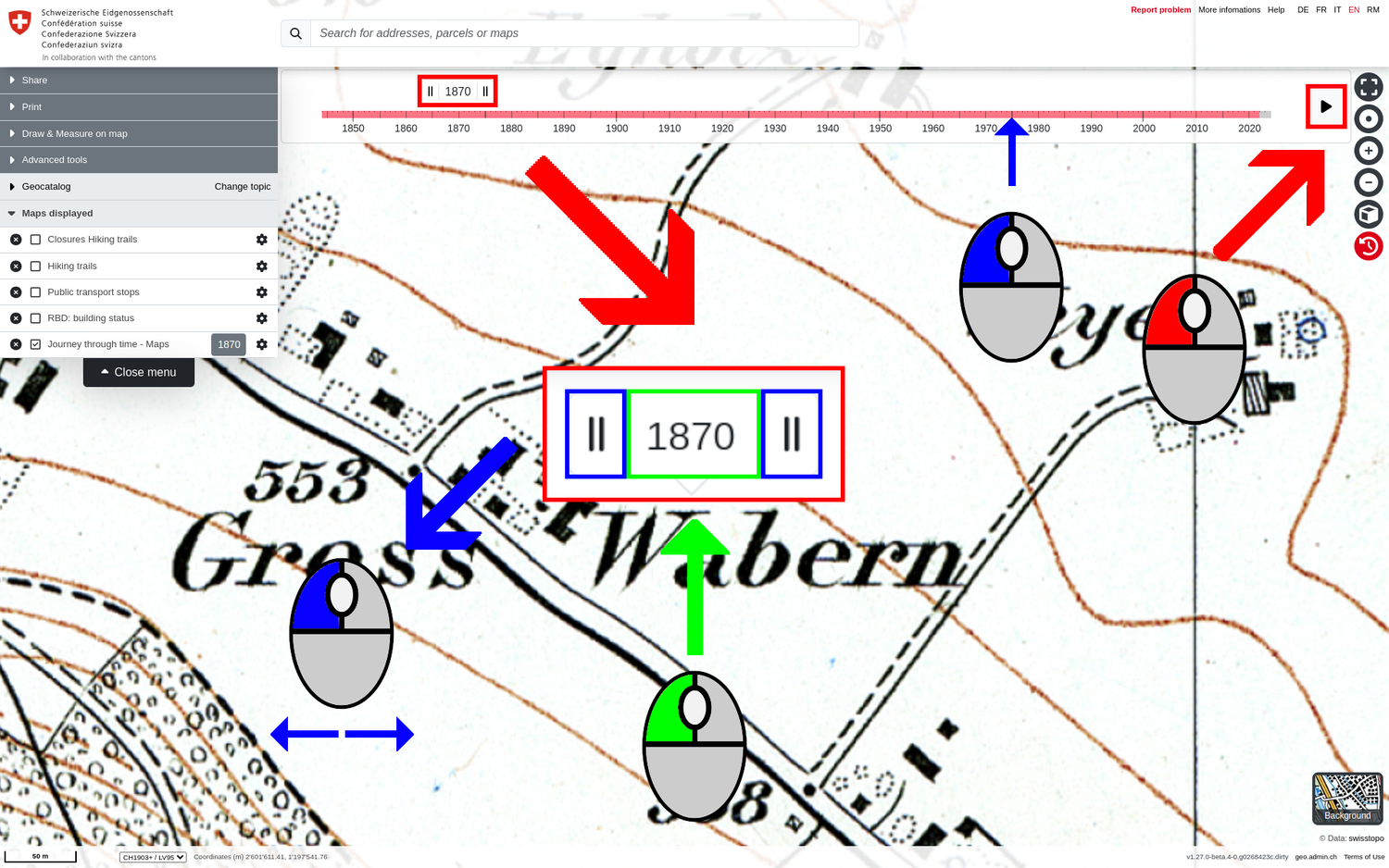 Time travel - Operating the timer