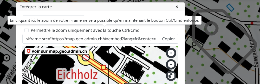 Le zoom / l'échelle peuvent désormais être bloqués selon les besoins.