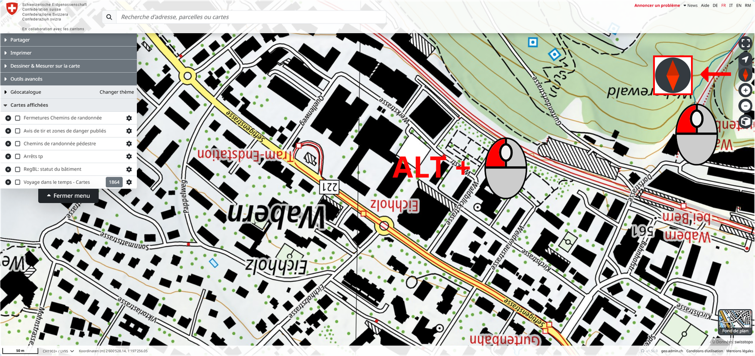 Comment orienter la carte