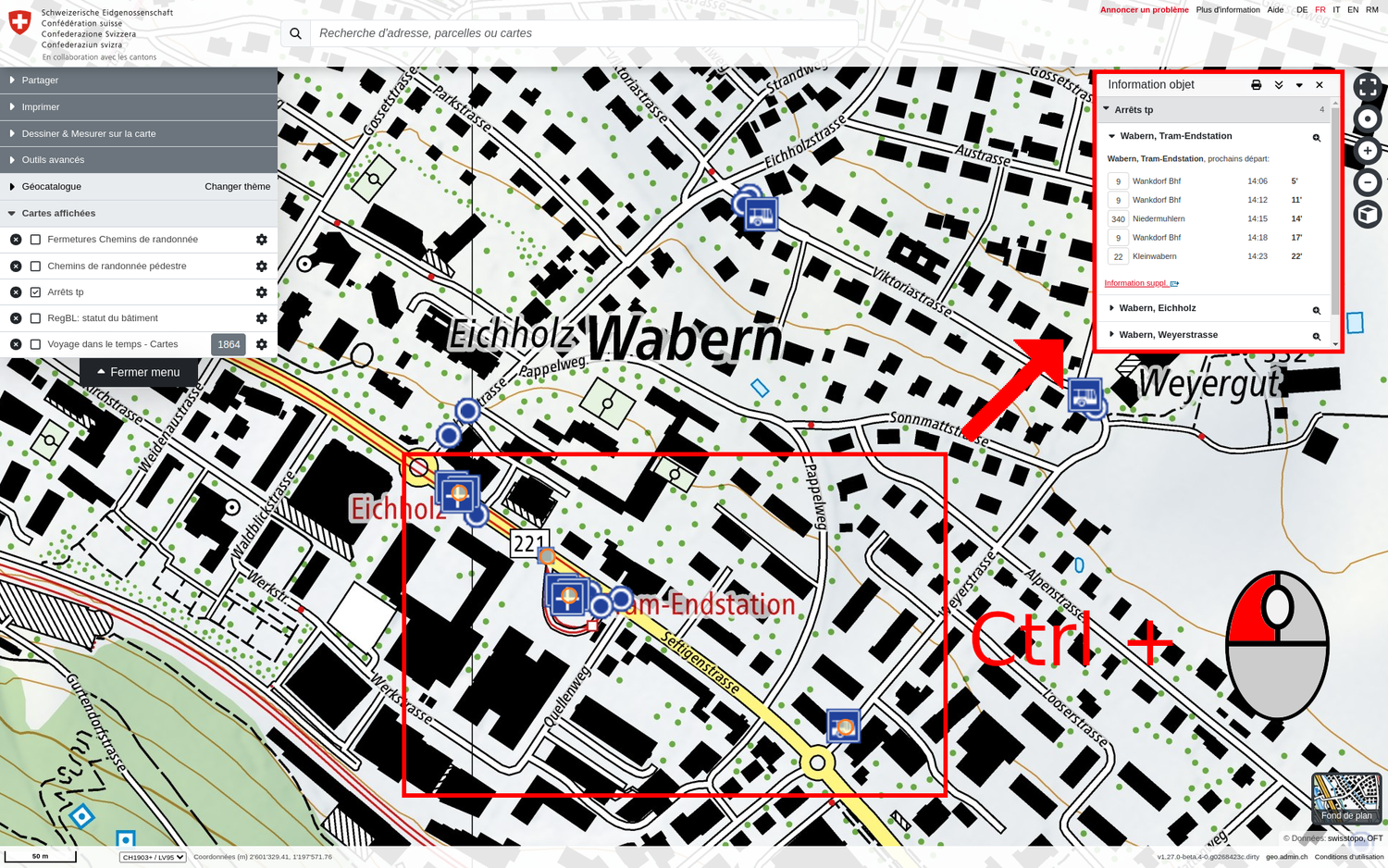 Sélection d'objets rectangulaire