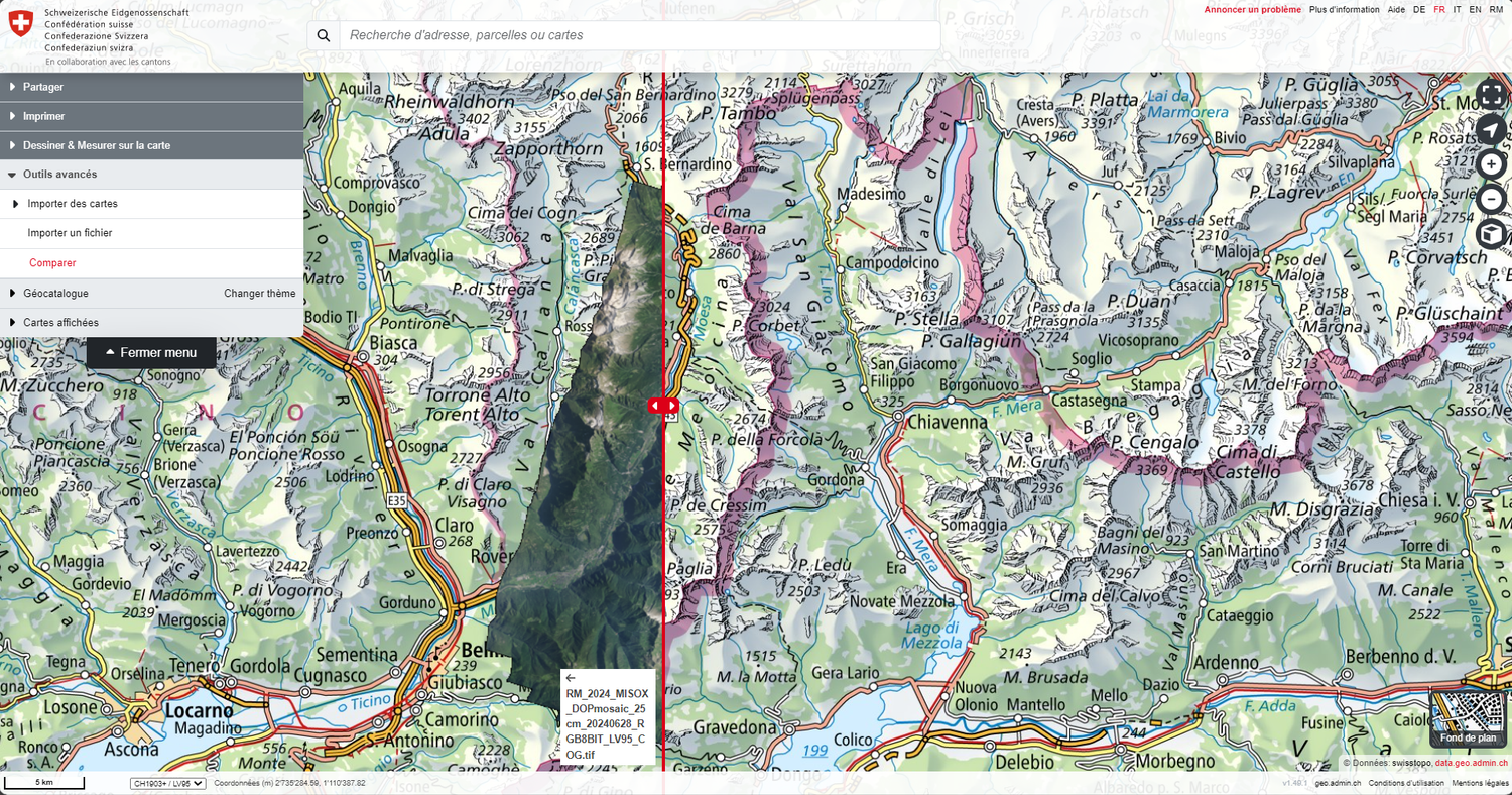 Nouveauté - COGTIFF avec l'outil de comparaison
