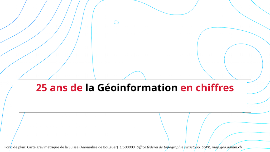 25 ans de la Géoinformation en chifres
