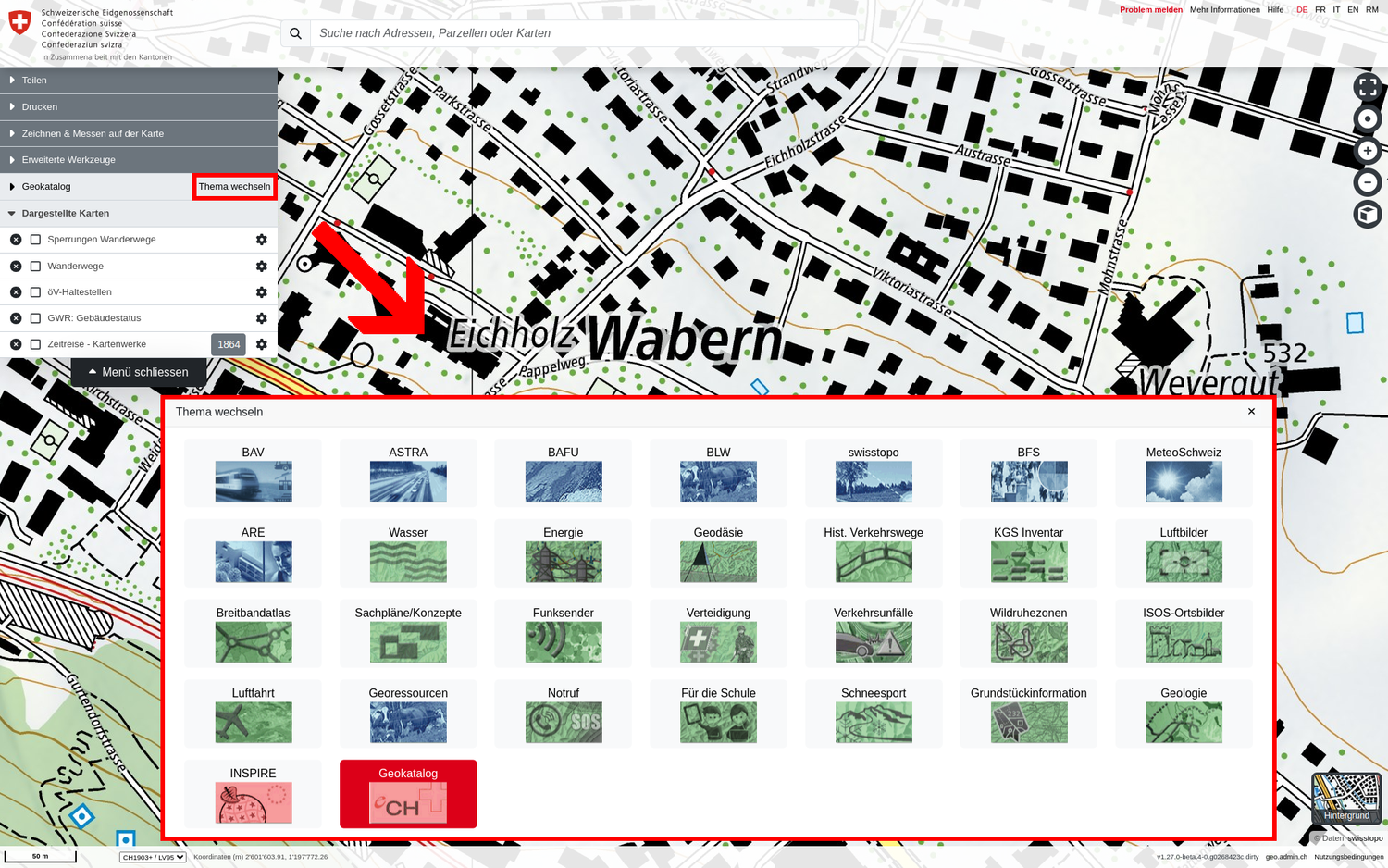 Elenco dei temi disponibili