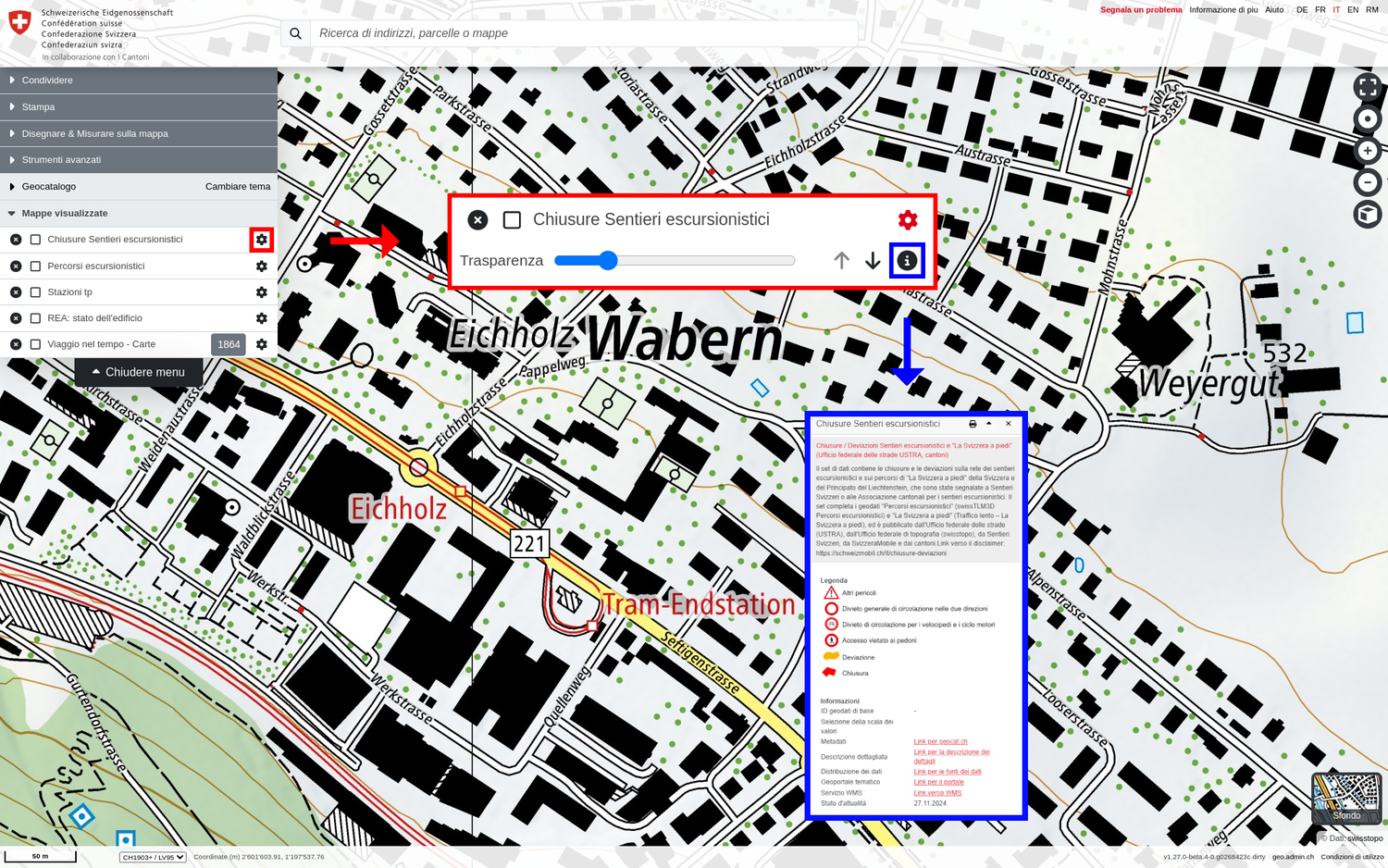 Legenda e informazioni supplementari