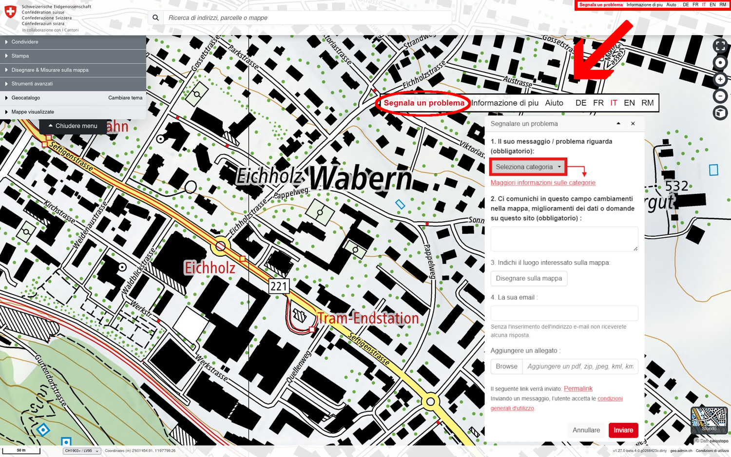 Segnalare un problema